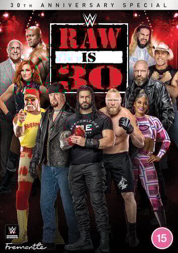WWE: Raw Is 30 - 30th Anniversary Special DVD (2023) Bobby Lashley Cert 15 Region 2