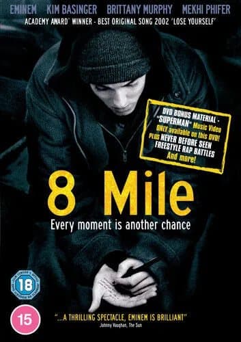 8 Mile DVD (2021) Eminem, Hanson (DIR) Cert 15 Region 2