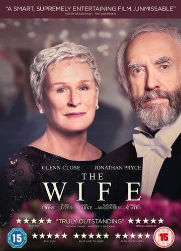 The Wife DVD (2019) Glenn Close, Runge (DIR) Cert 15 Region 2