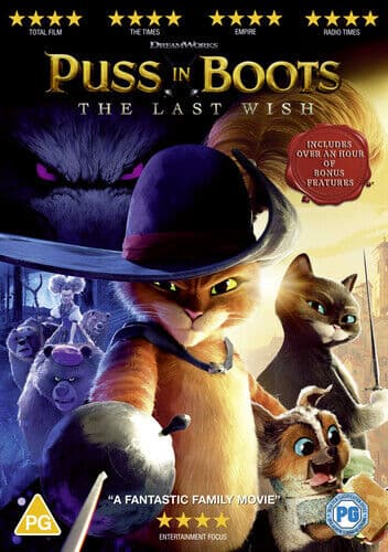 Puss in Boots: The Last Wish DVD (2023) Joel Crawford Cert PG Region 2