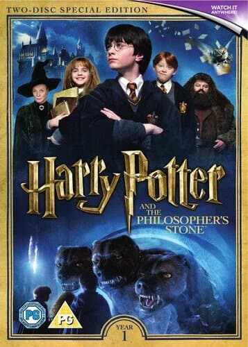 Harry Potter and the Philosopher’s Stone DVD (2016) Daniel Radcliffe, Columbus Region 2