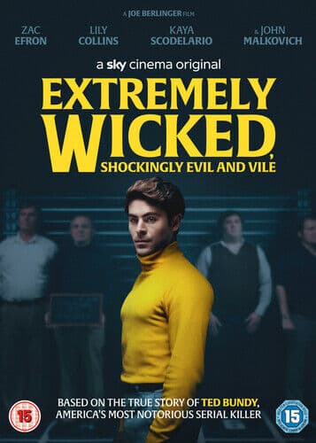 Extremely Wicked, Shockingly Evil and Vile DVD (2019) Zac Efron, Berlinger Region 2