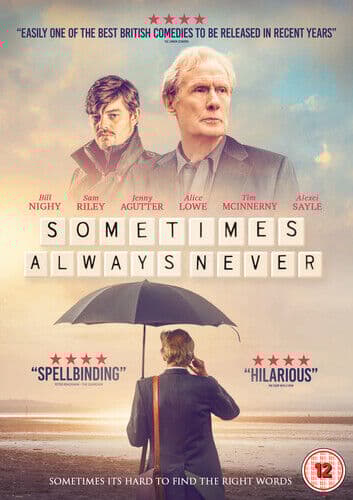 Sometimes Always Never DVD (2019) Bill Nighy, Hunter (DIR) Cert 12 Region 2