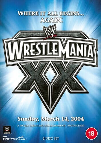 WWE: Wrestlemania 20 DVD (2021) Kurt Angle Cert 18 2 Discs Region 2