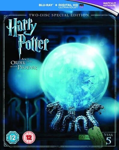 Harry Potter and the Order of the Phoenix DVD (2016) Daniel Radcliffe, Yates Region 2