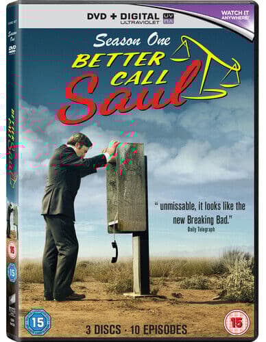 Better Call Saul: Season One DVD (2015) Bob Odenkirk Cert 15 3 Discs Region 2