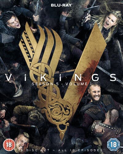 Vikings: Season 5 - Volume 1 DVD (2018) Katheryn Winnick Cert 18 3 Discs Region 2
