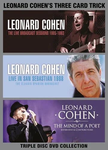 Leonard Cohen: Three Card Trick DVD (2018) Leonard Cohen Cert E 3 Discs Region 2