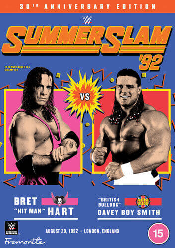 WWE: Summerslam ’92 DVD (2022) Bret Hart Cert 15 Region 2