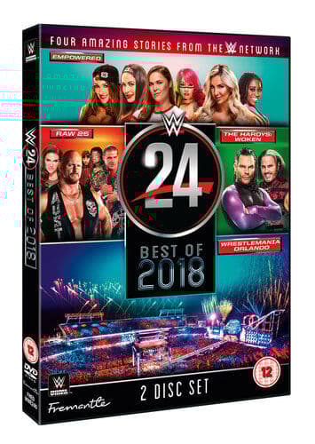 WWE: WWE24 - The Best of 2018 DVD (2018) The Hardy Boyz Cert 12 2 Discs Region 2