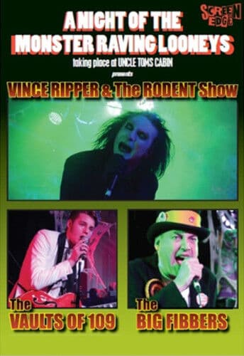 A Night of the Monster Raving Looneys DVD (2016) Vince Ripper & the Rodent Show Region 2
