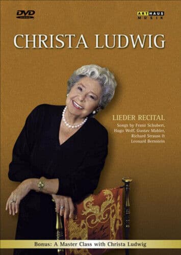 Christa Ludwig: Lieder Recital DVD (2009) Christa Ludwig Cert tc Region 2