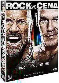 WWE: Rock Vs Cena - Once in a Lifetime DVD (2013) The Rock Cert 12 3 Discs Region 2