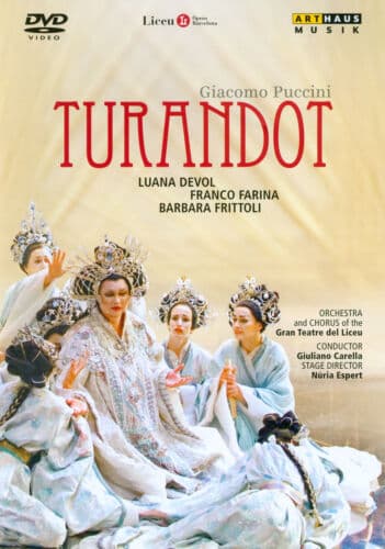 Turandot: Gran Teatre Del Liceu (Carella) DVD (2012) N?ria Espert Cert E Region 2