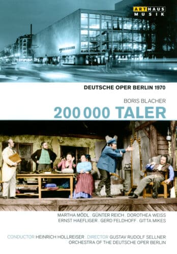 200 000 Taler: Deutsche Oper Berlin (Hollreiser) DVD (2014) Gustav Rudolph Region 2