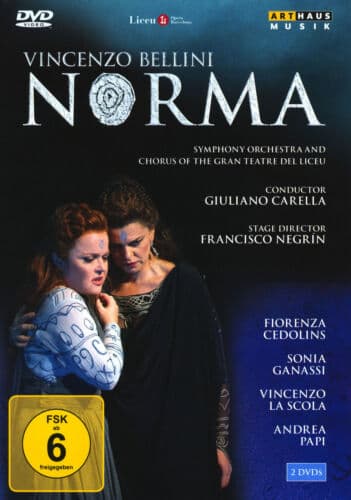 Norma: Gran Teatre Del Liceu, Barcelona (Guiliano Carella) DVD (2009) Guiliano Region 2