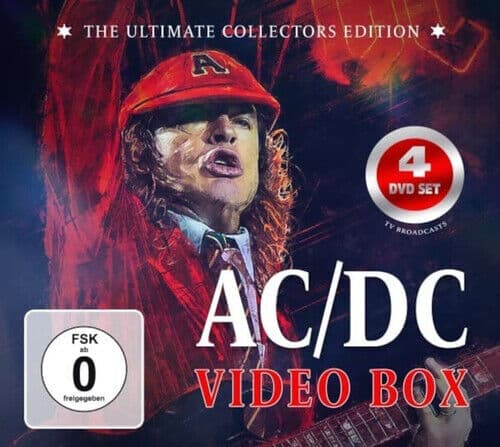 AC/DC: Video Box DVD (2022) AC/DC Cert E 4 Discs Region 2