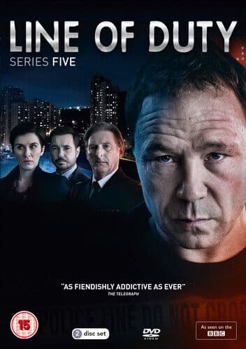 Line of Duty: Series Five DVD (2019) Martin Compston Cert 15 2 Discs Region 2