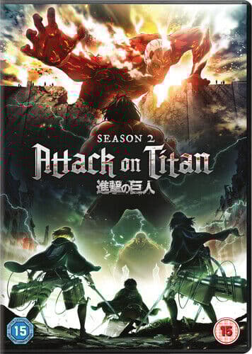 Attack On Titan: Season 2 DVD (2018) Mike McFarland Cert 15 2 Discs Region 2