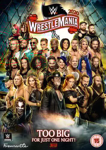 WWE: Wrestlemania 36 DVD (2020) The Undertaker Cert 15 3 Discs Region 2