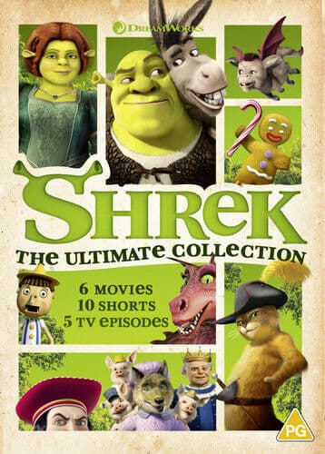 Shrek: The Ultimate Collection DVD (2021) Andrew Adamson, Asbury (DIR) Cert PG Region 2