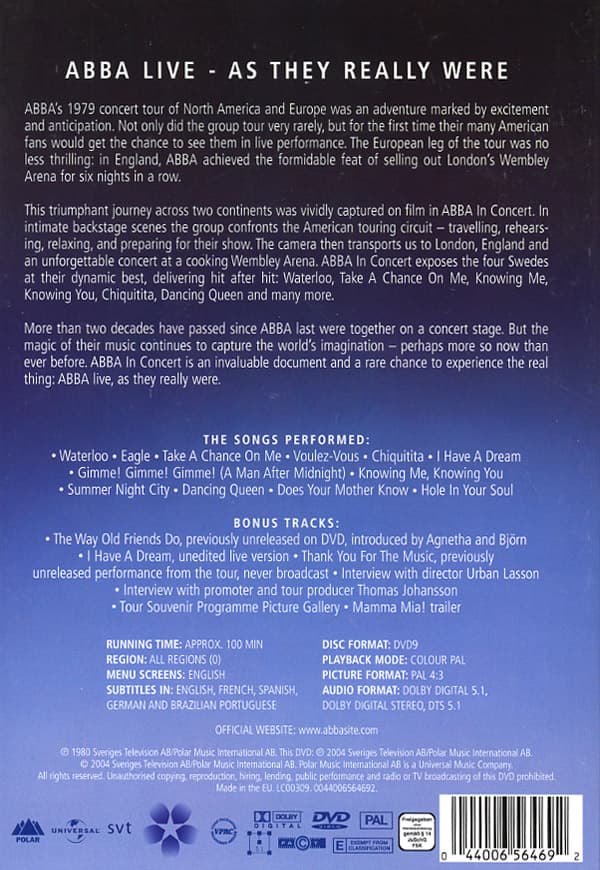 ABBA: In concert 1979 (DVD)