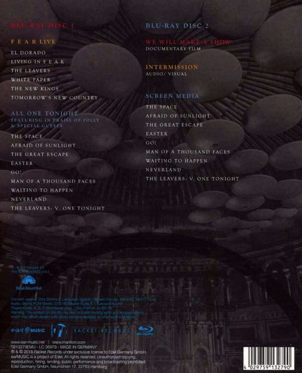Marillion: All one tonight Live at Royal A.H (2 Blu-ray)