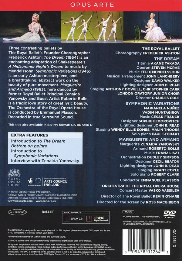 Ashton Frederick: The dream/Symphonic variations (DVD)