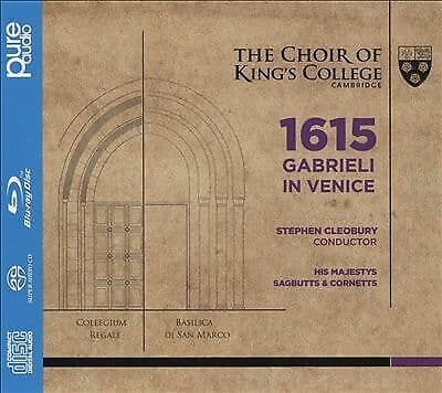 Giovanni Gabrieli : 1615 Gabrieli in Venice CD SACD with Blu-ray Audio 2 discs