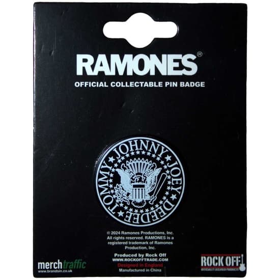 Ramones - Presidential Seal Emblem Pin Badge