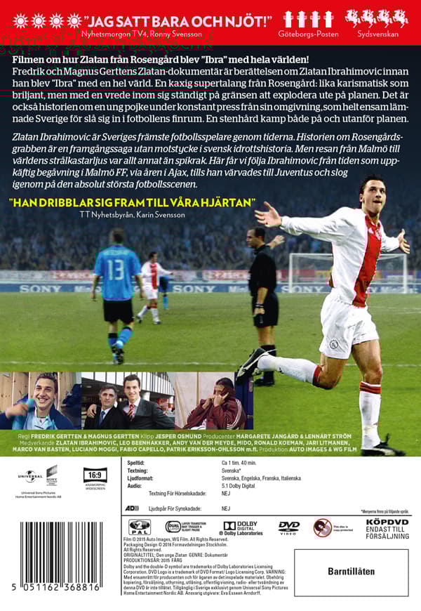 Den unge Zlatan (DVD)