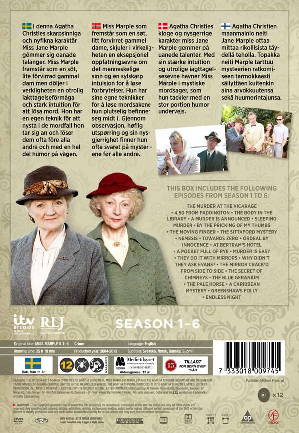 Agatha Christie's Miss Marple / Box (2004-2013) (12 DVD)