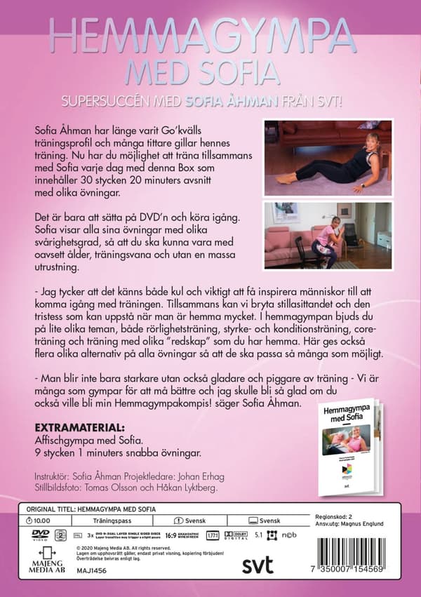 Hemmagympa med Sofia - Del 1 (3 DVD)