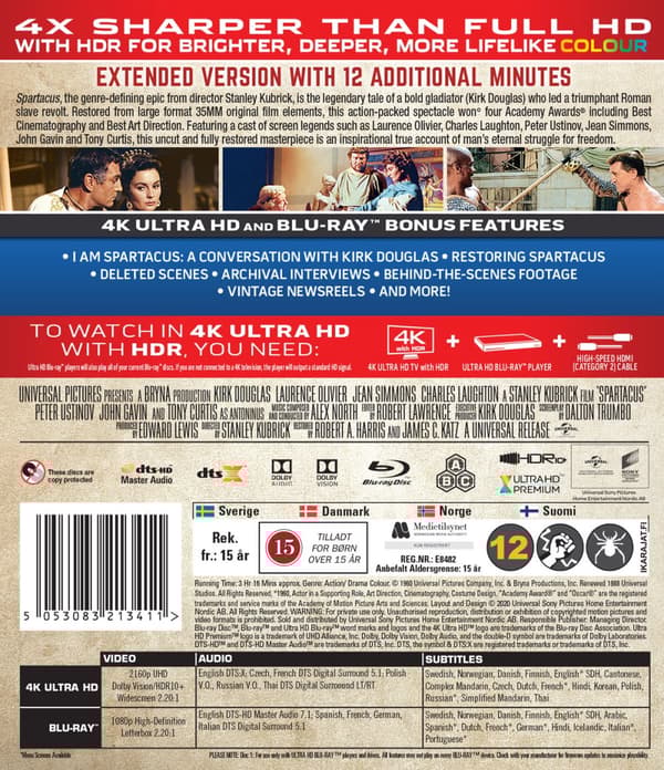 Spartacus (4K Ultra HD + Blu-ray)