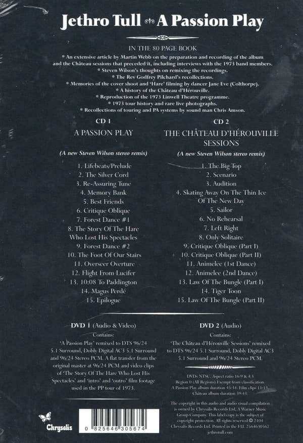Jethro Tull: A passion play (Extended) (2 CD + 2 DVD)