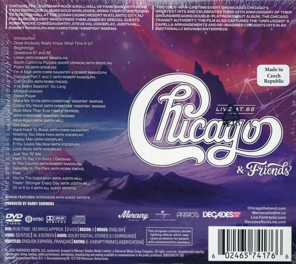 Chicago: Live at 55 2024 (2 CD + DVD)