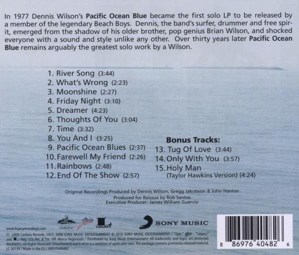 Wilson Dennis: Pacific ocean blue 1977 (CD)