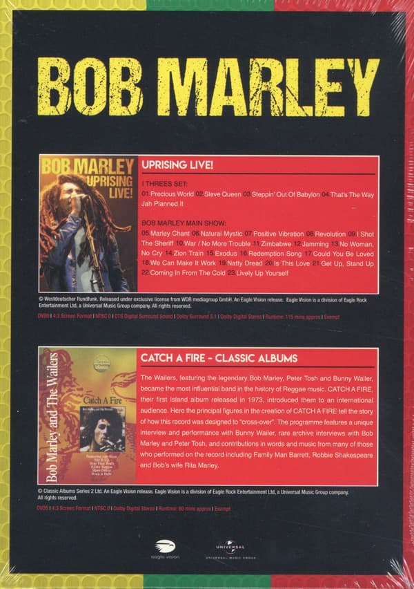 Marley Bob: Uprising Live! + Catch a fire (2 DVD)