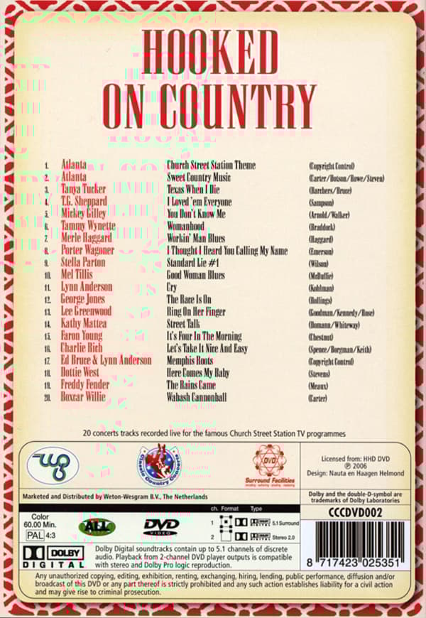 Hooked On Country (Tanya Tucker/Atlanta/m fl) (DVD)