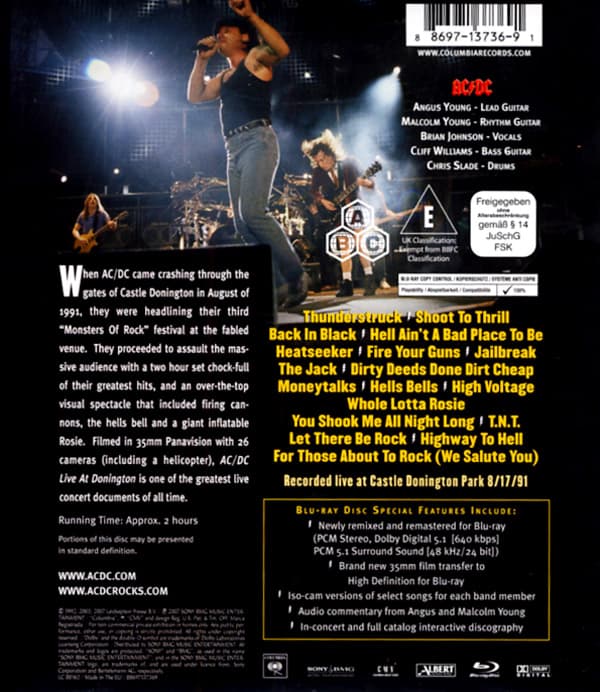 AC/DC: Live at Donington 1991 (Blu-ray)