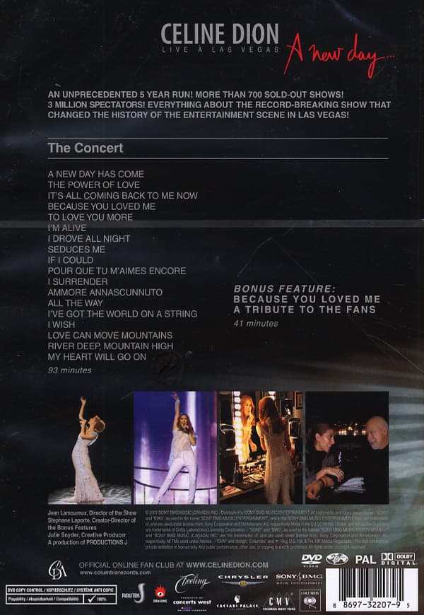 Dion Céline: Live in Las Vegas - A new day... (DVD)