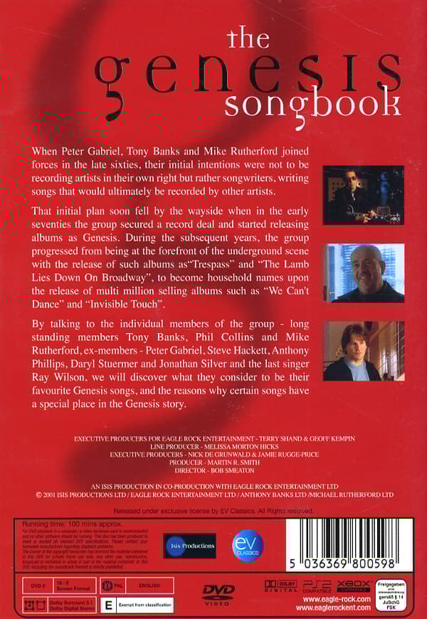 Genesis: The songbook (DVD)