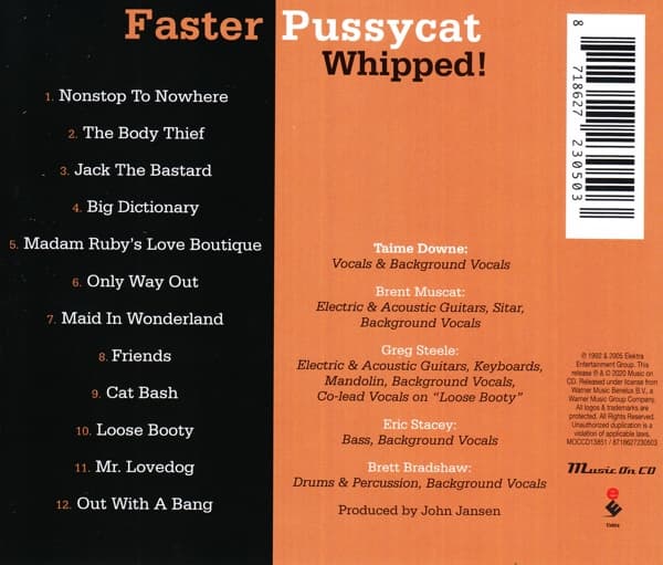 Faster Pussycat: Whipped! 1992 (CD)