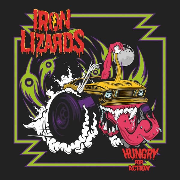 Iron Lizards: Hungry for action (Purple) (Vinyl LP)