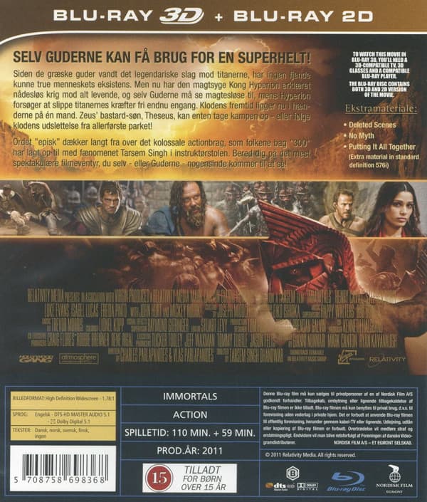 Immortals (Blu-ray 3D + Blu-ray)