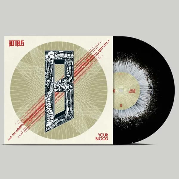 Bombus: Your blood (Black/White splatter) (Vinyl LP)