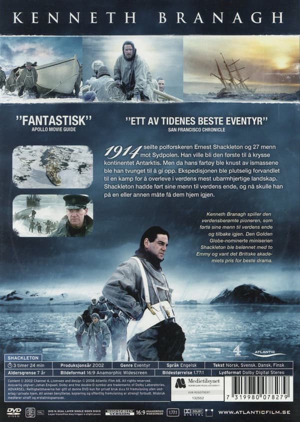 Shackleton - Mannen som ville besegra Antarktis (DVD)