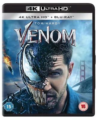 Venom (2019) Tom Hardy, Fleischer (DIR) cert 15 2 discs Blu-Ray Pre-Owned