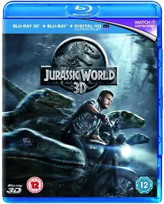 Jurassic World  (2015) Chris Pratt, Trevorrow (DIR) cert 12 2 discs Blu-Ray Pre-Owned