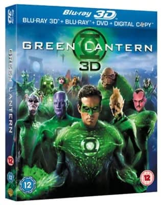 Green Lantern (2011) Ryan Reynolds, Campbell (DIR) cert 12 3 discs Blu-Ray Pre-Owned